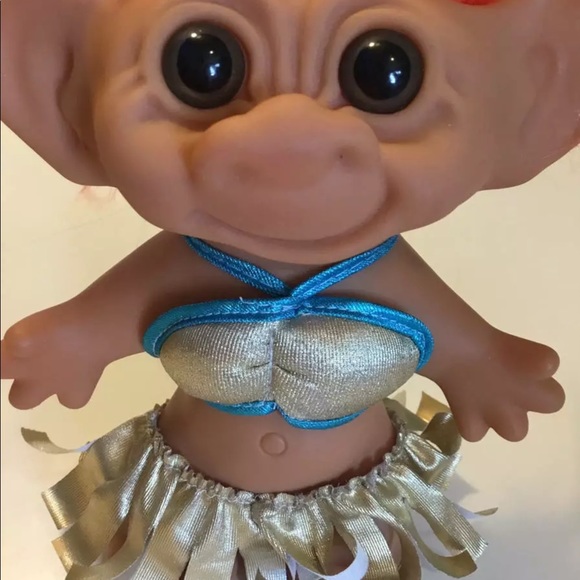 TROLL TIKI BIKINI VINTAGE BIG FEET - Picture 2 of 4